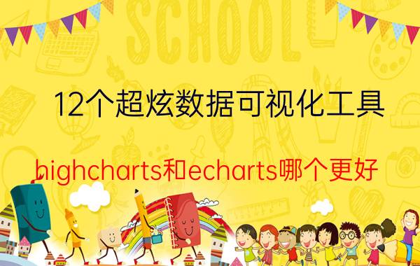 12个超炫数据可视化工具 highcharts和echarts哪个更好？